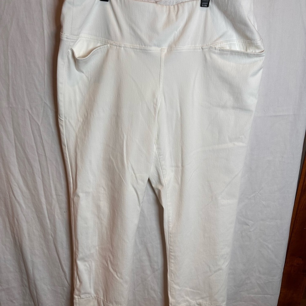 J Jill Wear ever COLLECTION cropped White  pant
